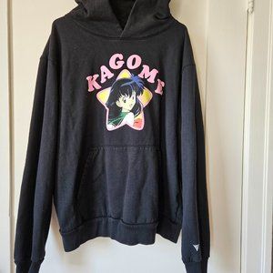 INUYASHA KAGOME FAN CLUB HOODIE (BLACK) thrifted